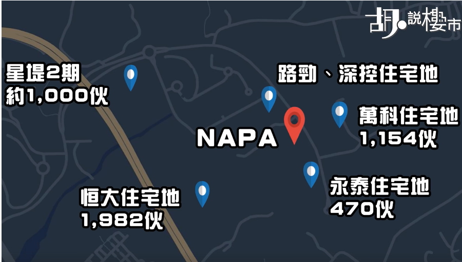 NAPA有460個單位，但車位只提供167個住客車位，即係要近3伙爭1車位。