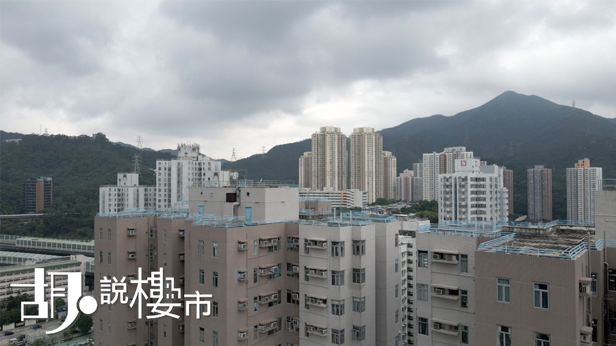 向北單位低於25樓，景觀受富嘉花園阻擋 (模擬20樓景觀)