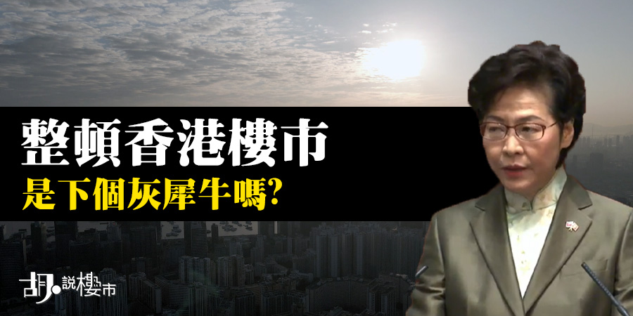 【樓市拆局】整頓香港樓市，是下個灰犀牛嗎?