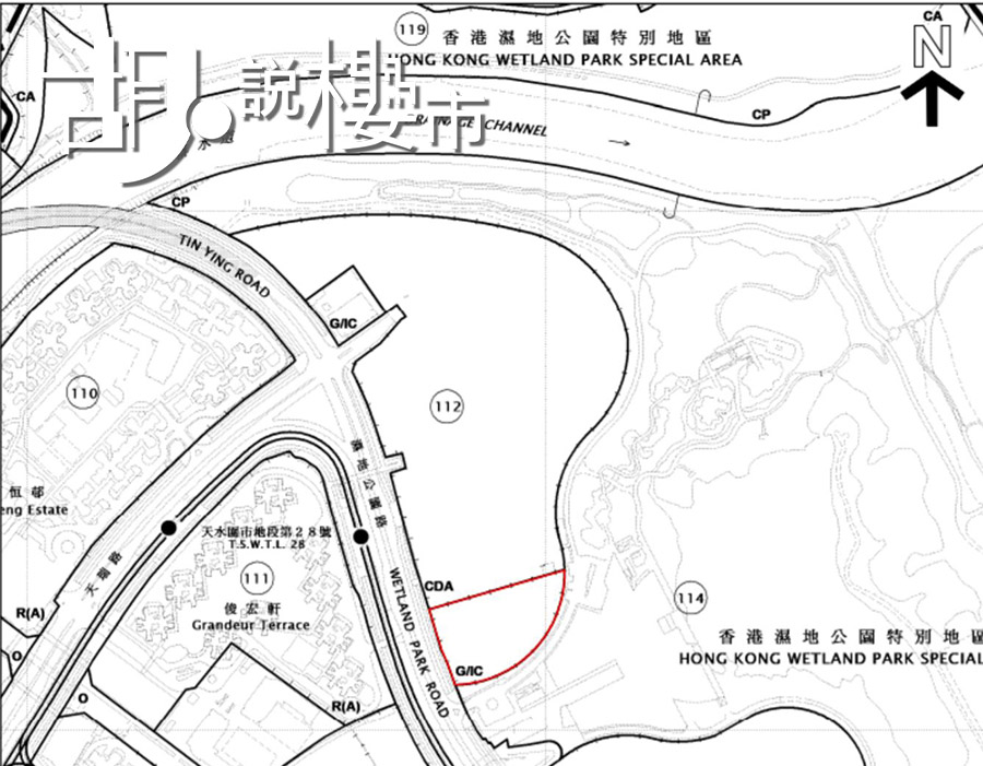 地皮東南面擬建內地課程學校