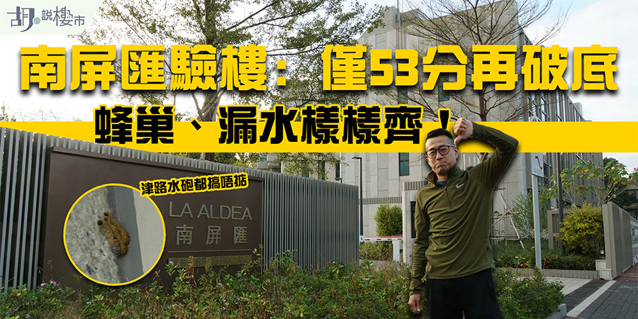 【屏山南屏匯驗樓】僅53分再破底! 蜂巢、漏水樣樣齊！(附影片)