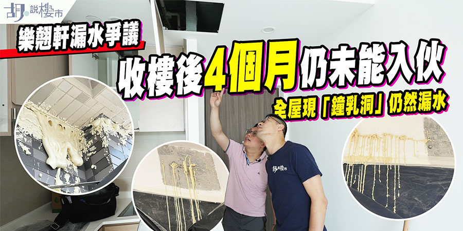【樂翹軒漏水】收樓後4個月仍未能入伙！全屋現「鐘乳洞」仍然漏水? (附影片)