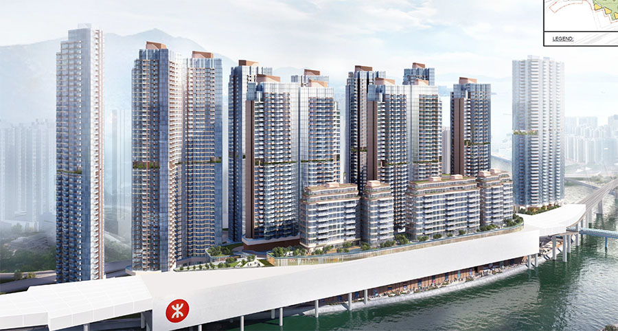 屯門南延綫第16區的第二期項目發展概念圖