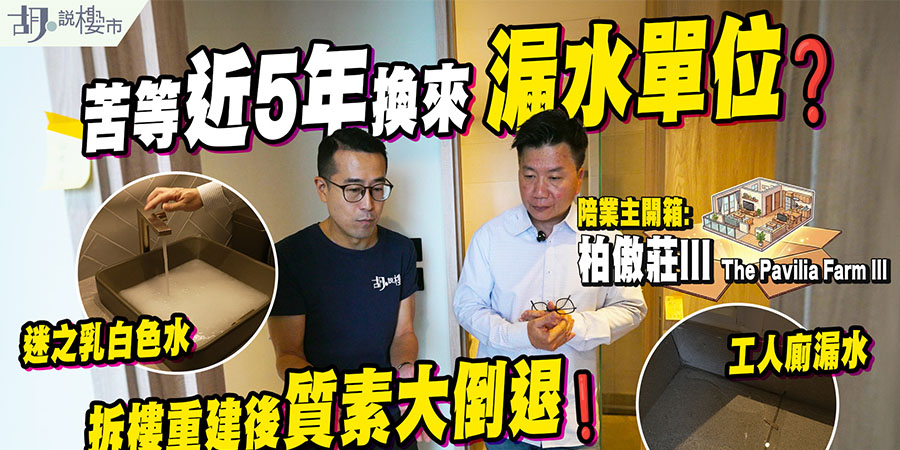 【柏傲莊III: 驗樓】苦等近5年換來漏水單位? 重建後交樓質素大公開！ (附影片)