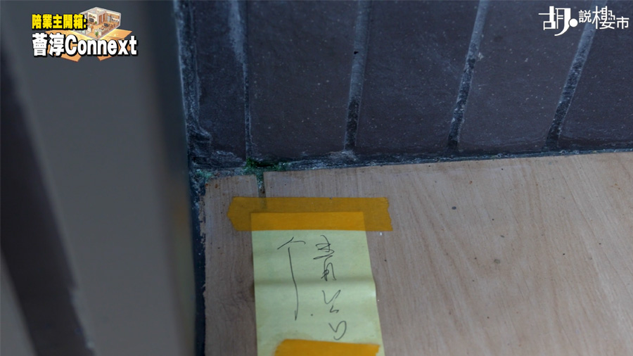 露台填縫色差 角落更加出現青苔
