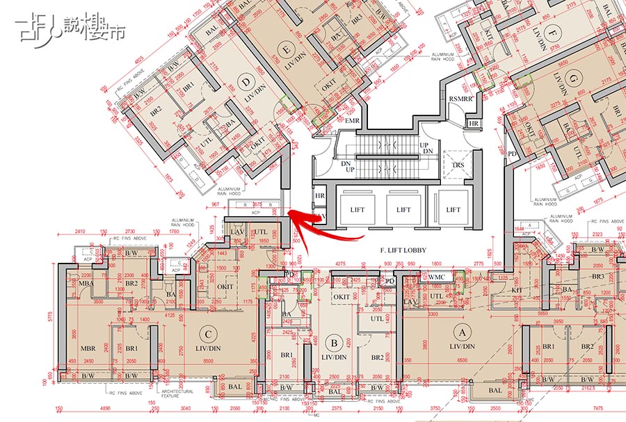 尤其B室的冷氣機管道位置及路線較特別,買家應事先了解維修可達性,以及日後維護成本。